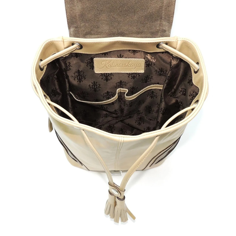 Рюкзак женский Natalia Kalinovskaya Р-50.652-5 Дениз бежевый Рюкзак женский Natalia Kalinovskaya Р-50.652-5 Дениз бежевый