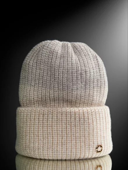 Шапка женская 12650 MARHATTER серо-бежевый (56-58)