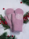 Варежки женские Корона 3046 розовые Варежки женские Корона 3046 розовые