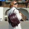 Рюкзак женский Natalia Kalinovskaya, "Климин" бордо гладкий Рюкзак женский Natalia Kalinovskaya, "Климин" бордо гладкий