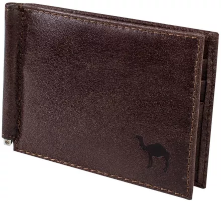 Зажим для денег Dimanche Camel 639/M коричневый, с отделением для мелочи Зажим для денег Dimanche Camel 639/M коричневый, с отделением для мелочи