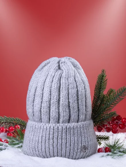 Шапка женская 12838/2 MARHATTER св.серая (56-58) Шапка женская 12838/2 MARHATTER св.серая (56-58)