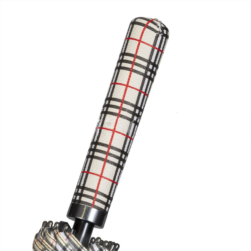 Зонт-трость Almas 437, 16 спицы, ручка прямая кожа