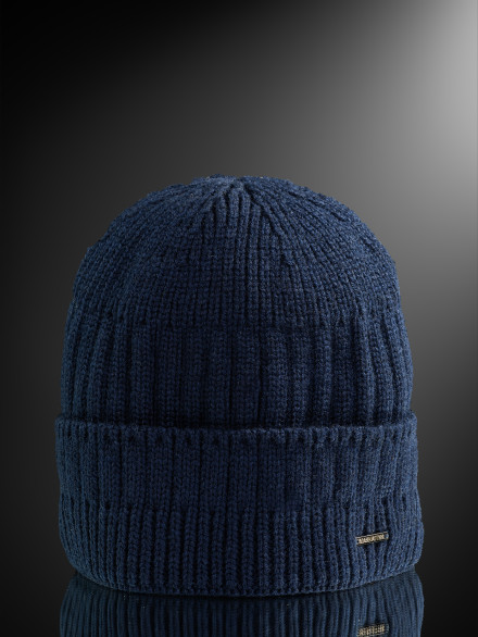 Шапка мужская 12072/2 MARHATTER тёмно-синяя (57-59)