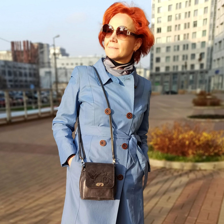 Сумка женская Natalia Kalinovskaya, С76т "Алена" синяя Сумка женская Natalia Kalinovskaya, С76т "Алена" синяя