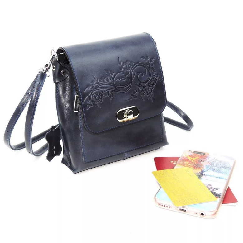 Сумка женская Natalia Kalinovskaya, С76т "Алена" синяя Сумка женская Natalia Kalinovskaya, С76т "Алена" синяя