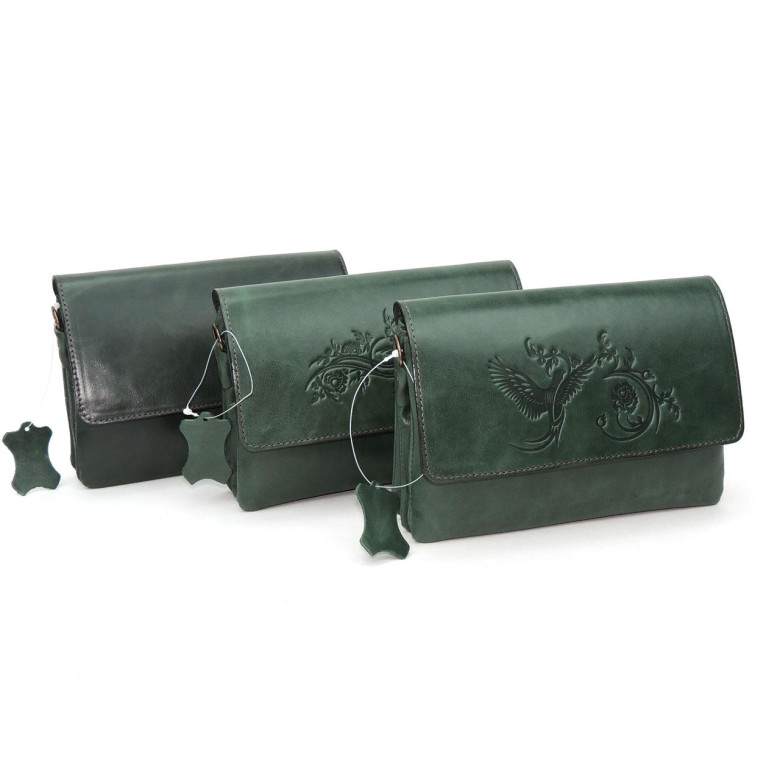 Сумка женская Natalia Kalinovskaya, «Гринли» Птица зеленая