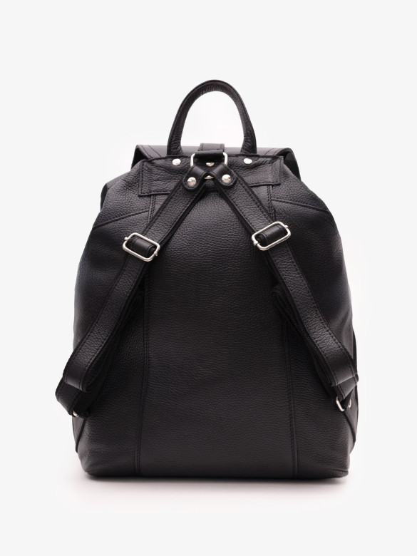 Кожаный рюкзак RHino 16-02 чёрный