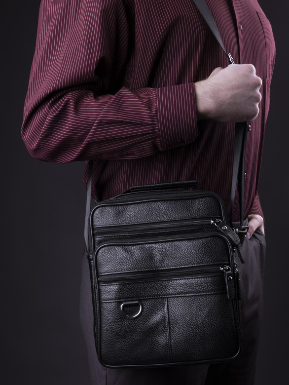 Сумка мужская Baggins 719 черная Сумка мужская Baggins 719 черная