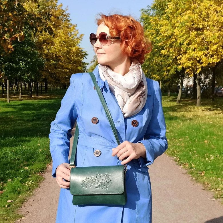 Сумка женская Natalia Kalinovskaya, «Гринли» растение зеленая