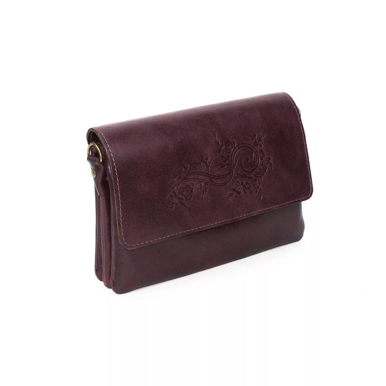 Женская кожаная сумка Natalia Kalinovskaya С74т «Дария» бордо Женская кожаная сумка Natalia Kalinovskaya С74т «Дария» бордо
