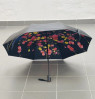 Зонт женский Arman Umbrella 555, полный автомат, чёрно-чёрный, двухсторонний 