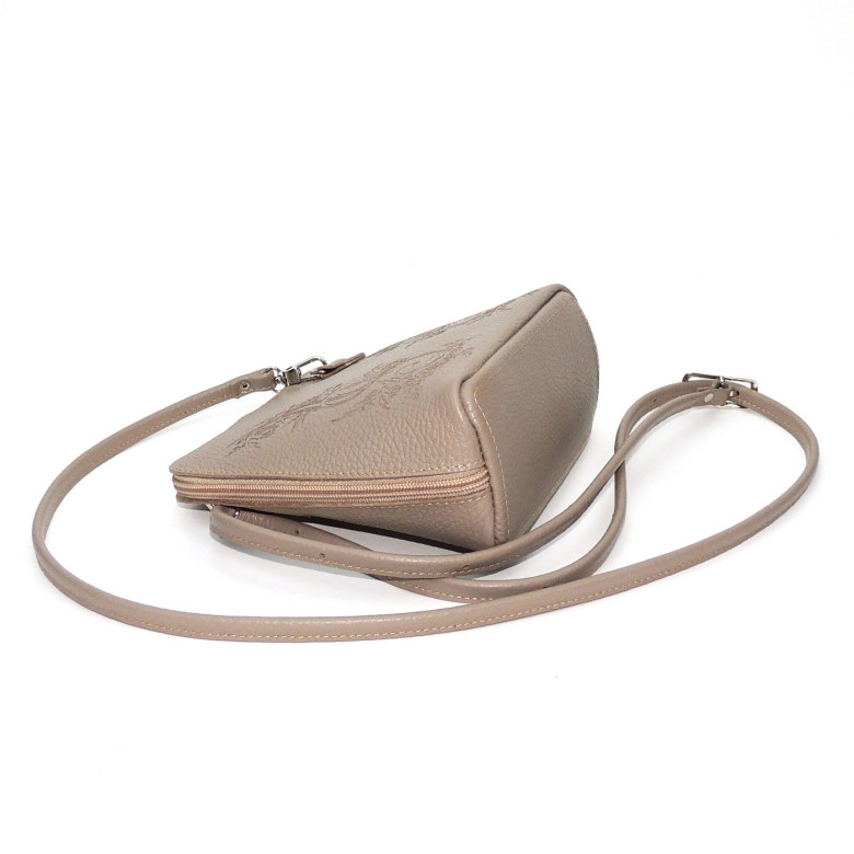 Женская кожаная сумка Natalia Kalinovskaya С83т "Вильма" капучино Женская кожаная сумка Natalia Kalinovskaya С83т "Вильма" капучино