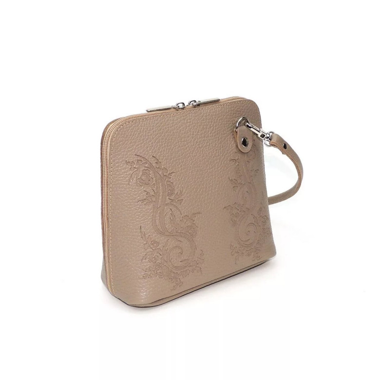 Женская кожаная сумка Natalia Kalinovskaya С83т "Вильма" капучино Женская кожаная сумка Natalia Kalinovskaya С83т "Вильма" капучино