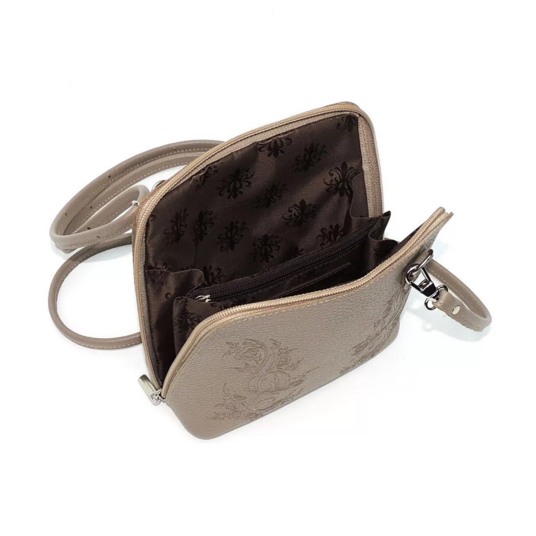 Женская кожаная сумка Natalia Kalinovskaya С83т "Вильма" капучино Женская кожаная сумка Natalia Kalinovskaya С83т "Вильма" капучино