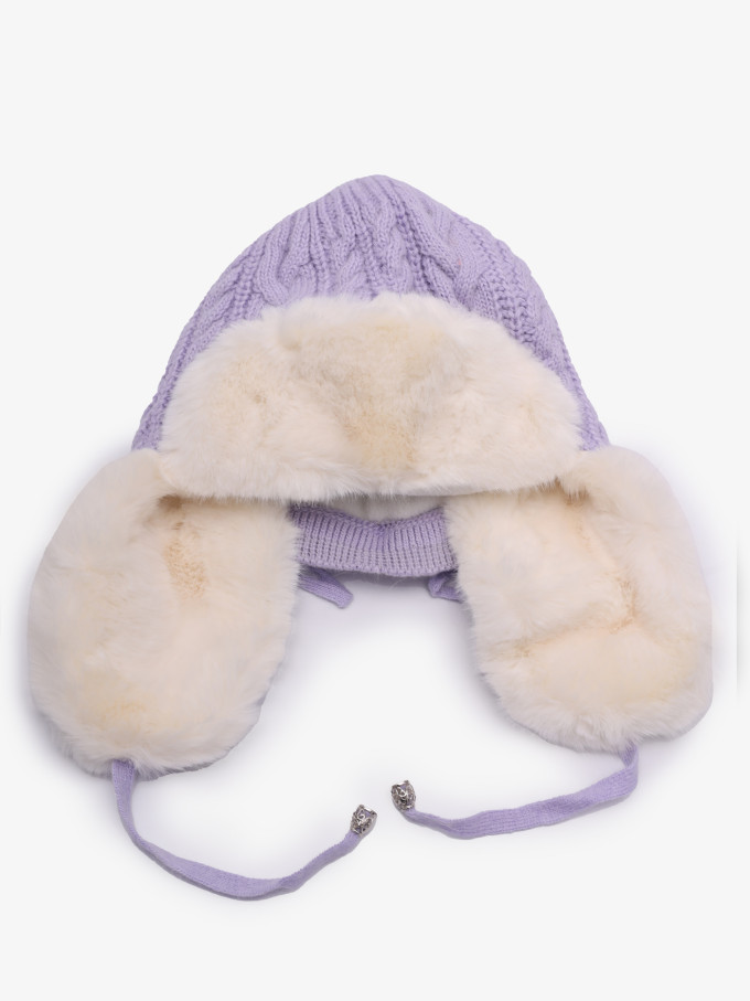 Ушанка Warm Goddess 2705 сирень Ушанка Warm Goddess 2705 сирень