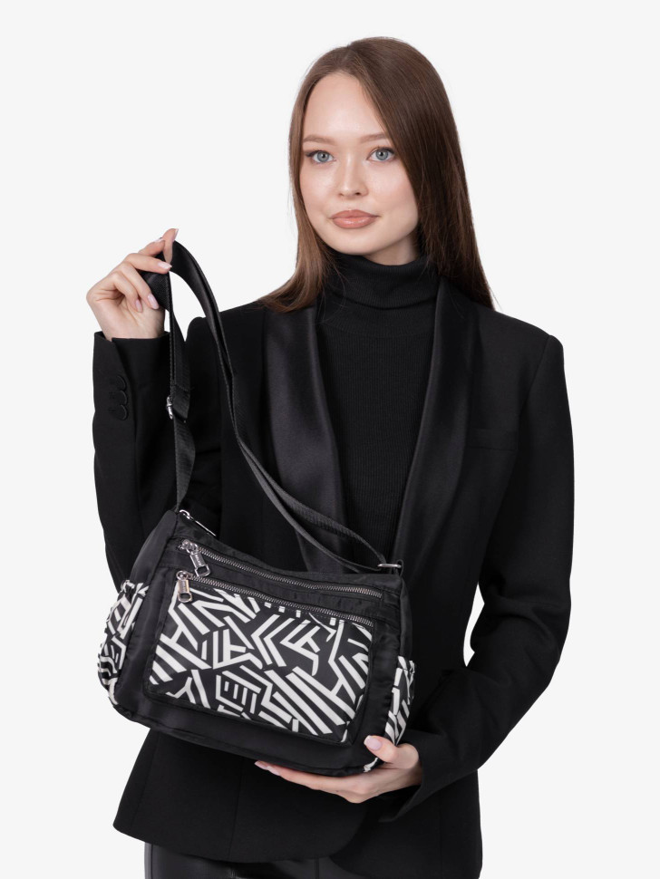 Сумка Ruilaisi, Б 1809 черная/белая