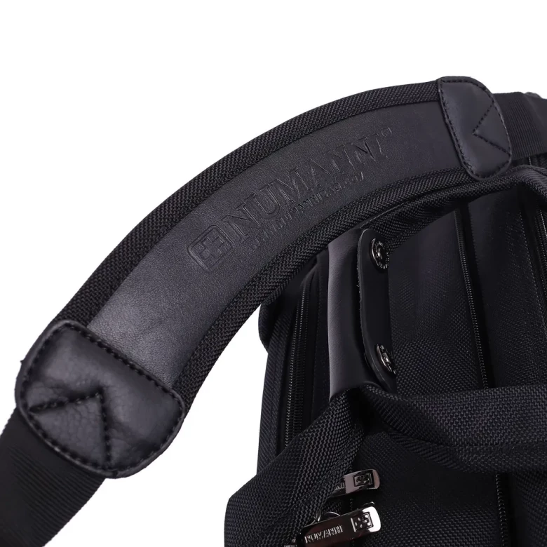 Мужская сумка раздвижная из текстиля Numanni 882 чёрная Мужская сумка раздвижная из текстиля Numanni 882 чёрная