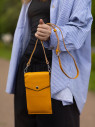 Сумка женская для телефона 5509 yellow Сумка женская для телефона 5509 yellow