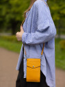 Сумка женская для телефона 5509 yellow Сумка женская для телефона 5509 yellow