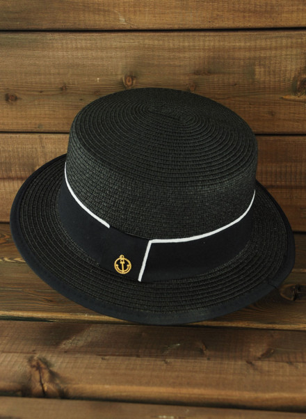 Шляпа-канотье FIJI29, 50276 чёрная Шляпа-канотье FIJI29, 50276 чёрная