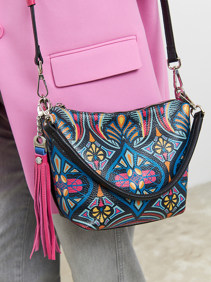 Сумка Curanni 2420 орнаменто черная