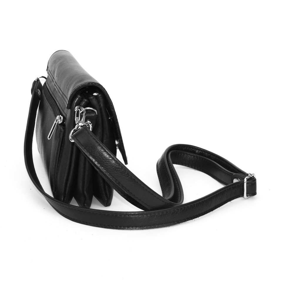 Черная женская кожаная сумка Natalia Kalinovskaya «Мальта»