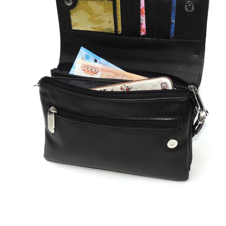 Черная женская кожаная сумка Natalia Kalinovskaya «Мальта» Черная женская кожаная сумка Natalia Kalinovskaya «Мальта»