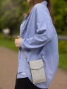 Сумка женская для телефона 5509 peal grey Сумка женская для телефона 5509 peal grey