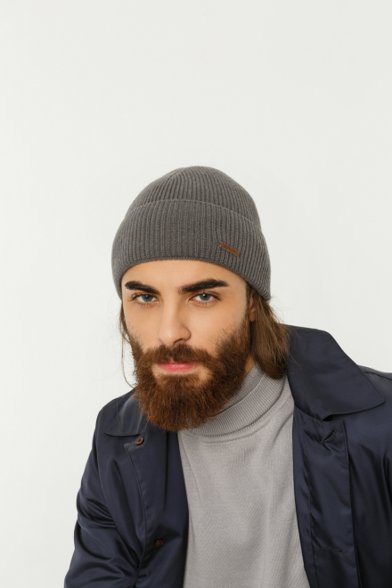 Шапка мужская 11491 MARHATTER серая