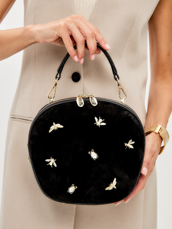 Сумка Curanni 2533 дольче замша черный Сумка Curanni 2533 дольче замша черный