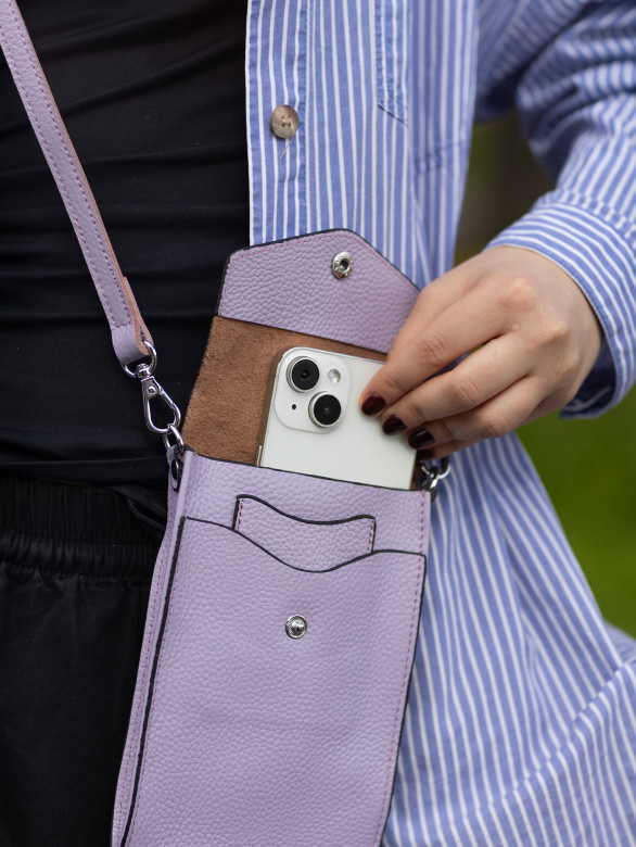 Сумка женская для телефона 5509 l.purple Сумка женская для телефона 5509 l.purple