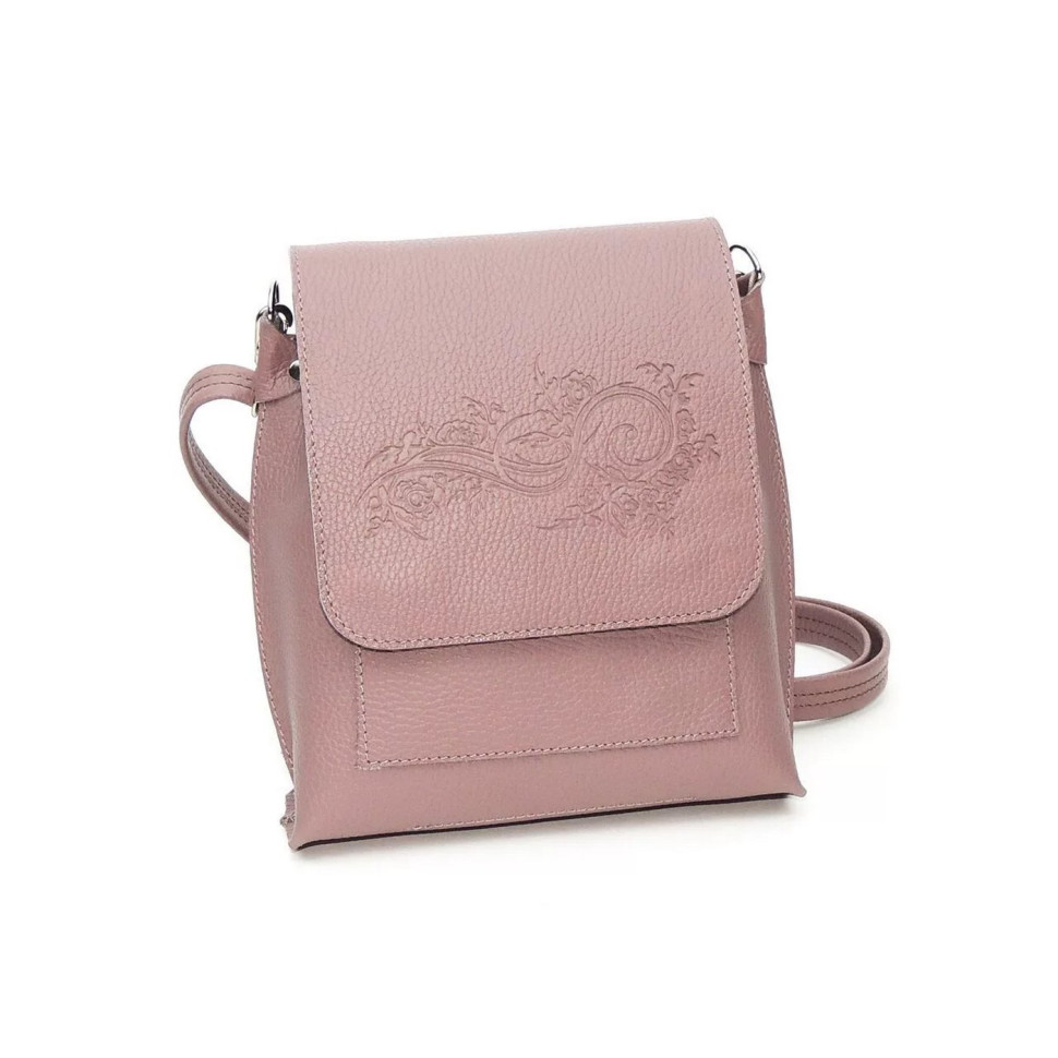 Женская кожаная сумка Natalia Kalinovskaya С86т "Рози" розовая Женская кожаная сумка Natalia Kalinovskaya С86т "Рози" розовая