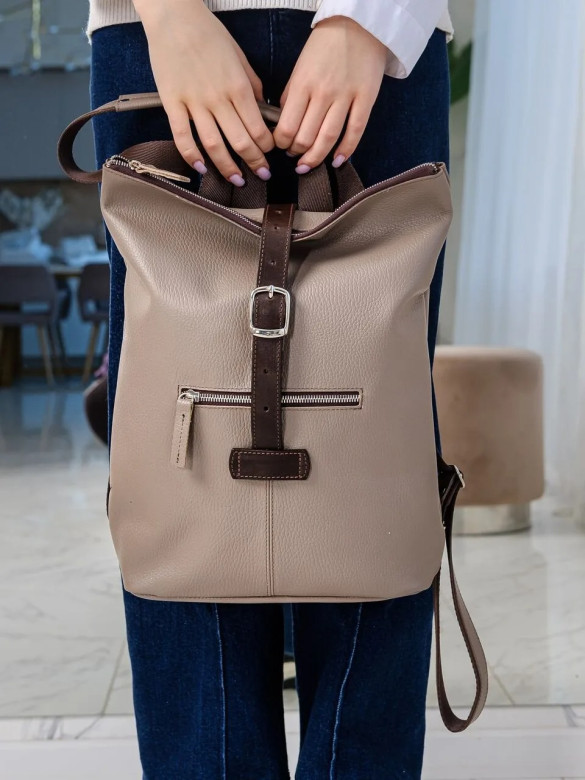 Сумка-рюкзак Natalia Kalinovskaya СР-34.151 «Луиза» капучино флотер