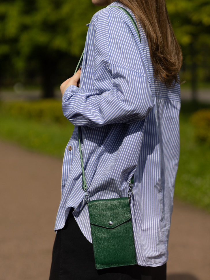 Сумка женская для телефона 5509 d.green Сумка женская для телефона 5509 d.green