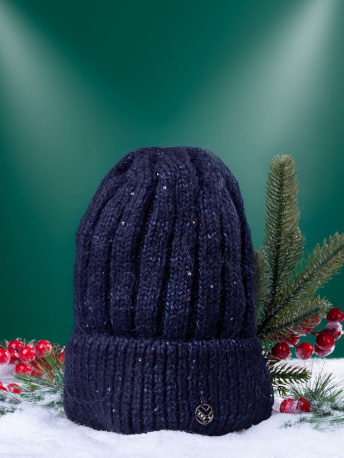 Шапка женская 12838/2 MARHATTER т.синяя (56-58) Шапка женская 12838/2 MARHATTER т.синяя (56-58)