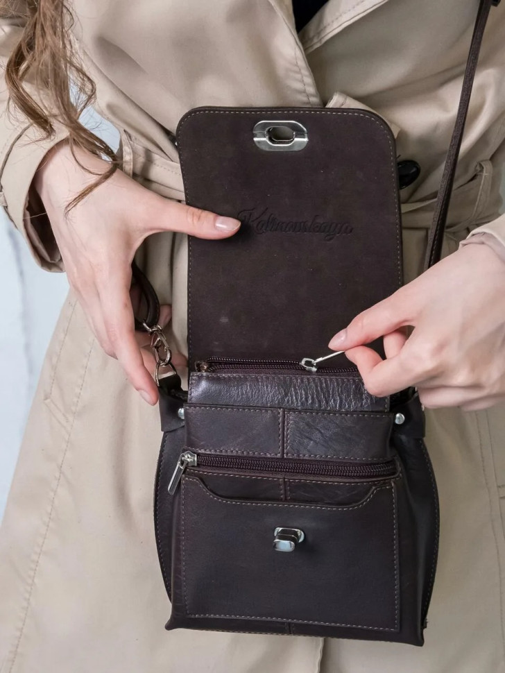 Сумка женская Natalia Kalinovskaya С76т.621 «Лаура» коричневая