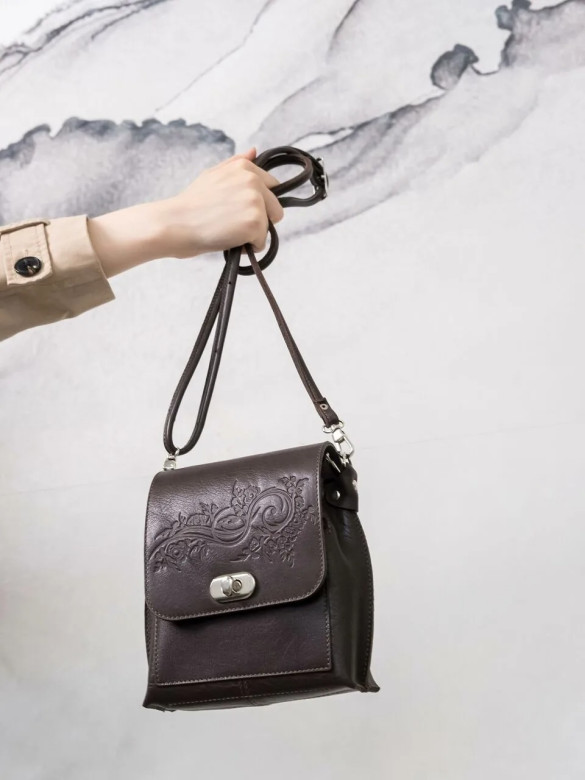 Сумка женская Natalia Kalinovskaya С76т.621 «Лаура» коричневая