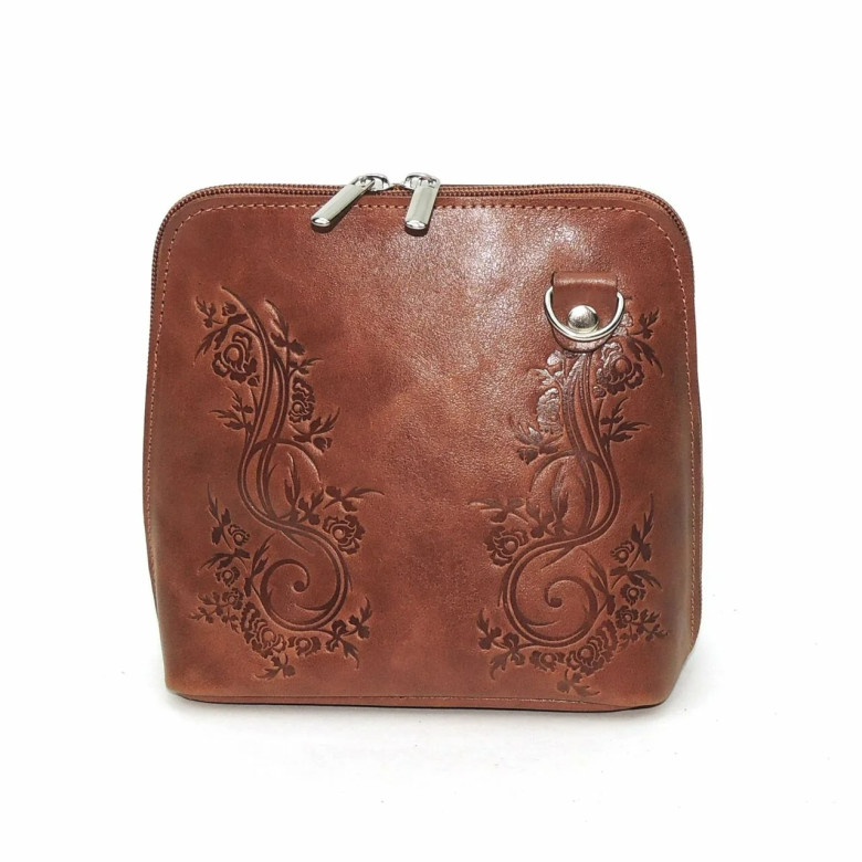 Сумка женская Natalia Kalinovskaya С83т.601 «Леверн» растение рыжая