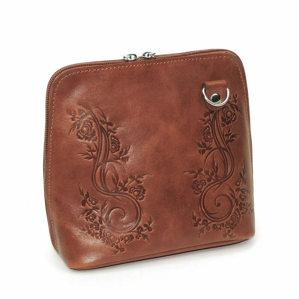 Сумка женская Natalia Kalinovskaya С83т.601 «Леверн» растение рыжая