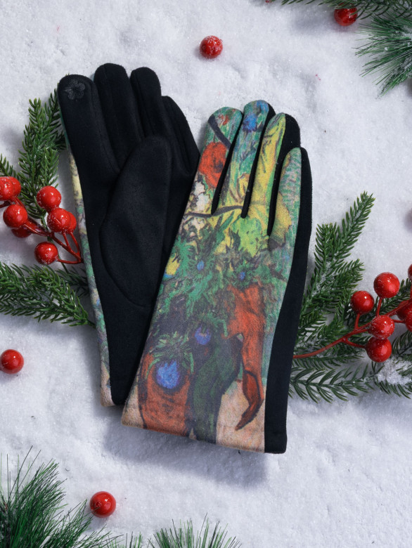 Перчатки женские Ангел 111-27 ваза с цветами