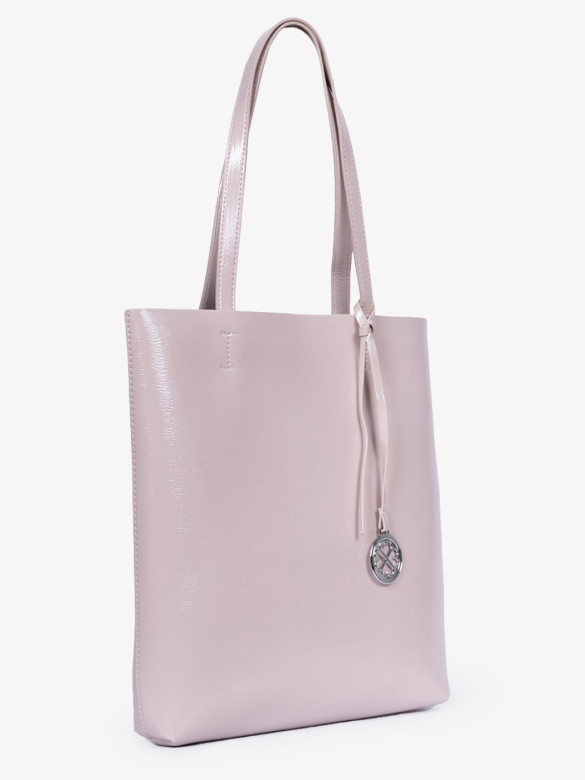 Сумка женская Baggins KDL-1300 лак молочная