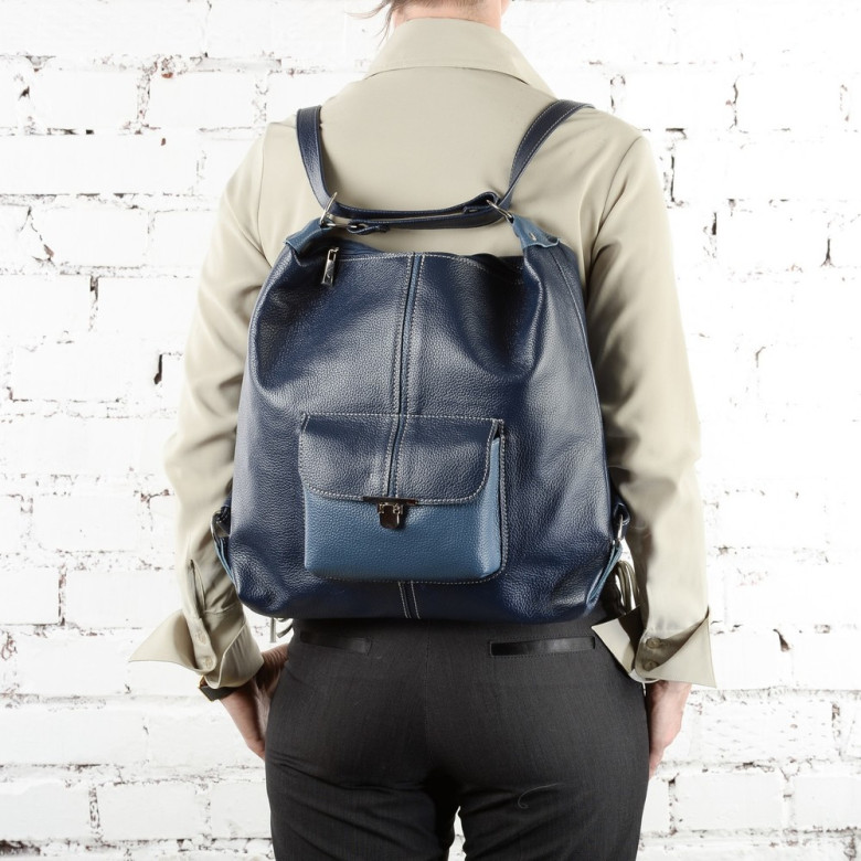 Сумка-рюкзак Sumkov 284 синий джинс Сумка-рюкзак Sumkov 284 синий джинс