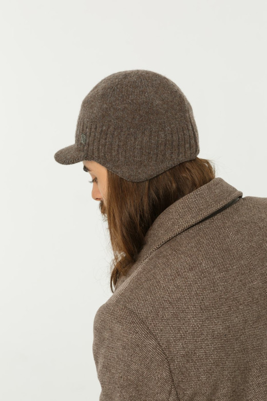 Мужское кепи 12331 MARHATTER серое/бежевое