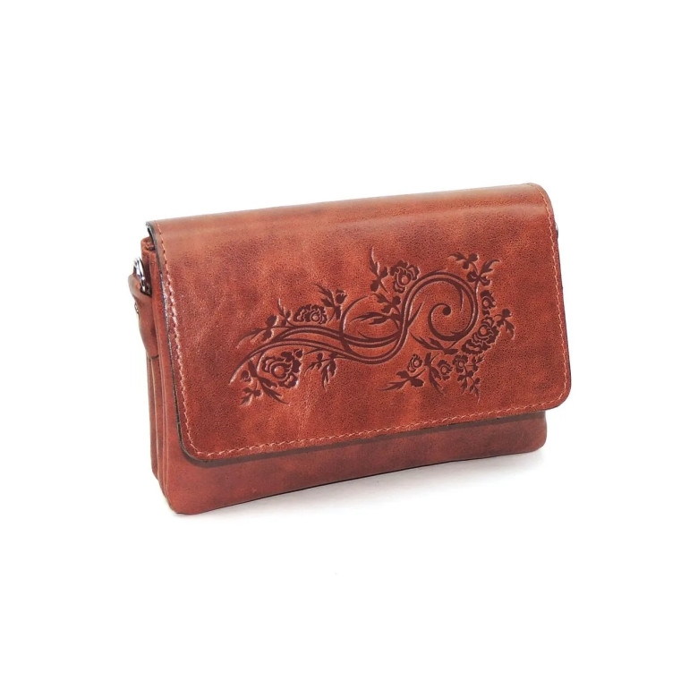 Женская сумочка кошелёк Natalia Kalinovskaya С53т.601 рыжая Женская сумочка кошелёк Natalia Kalinovskaya С53т.601 рыжая