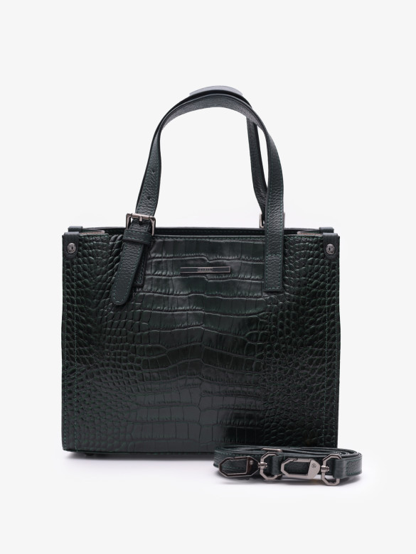 Сумка женская Karya 2402 зелёный крокодил Сумка женская Karya 2402 зелёный крокодил