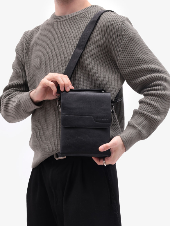 Сумка мужская Cantlor Ж03-L3010S-5 черная Сумка мужская Cantlor Ж03-L3010S-5 черная