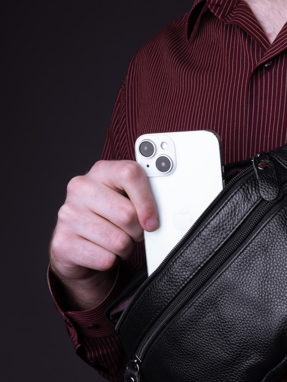 Сумка на пояс Baggins 018 черная