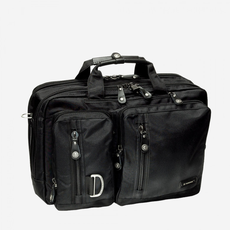 Сумка-рюкзак трансформер из текстиля Numanni 356 чёрная