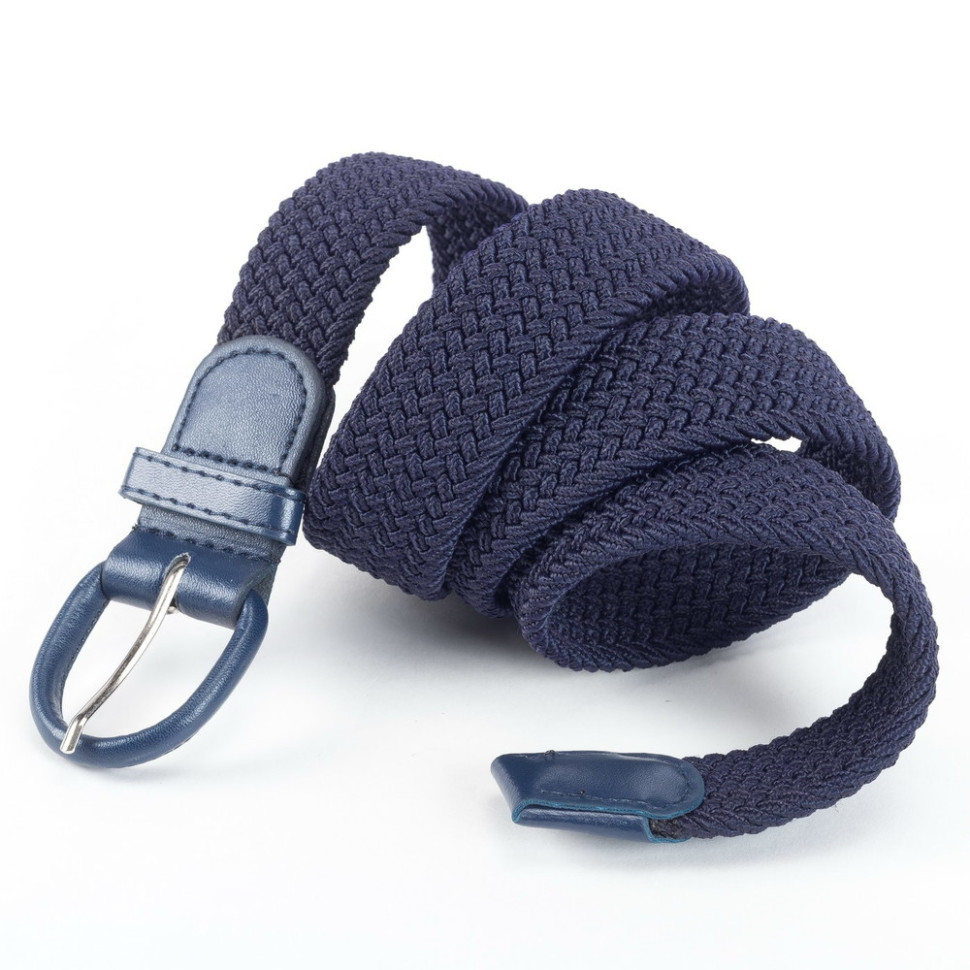 Ремень женский 35 резинка тёмно-синий Ремень женский 35 резинка тёмно-синий